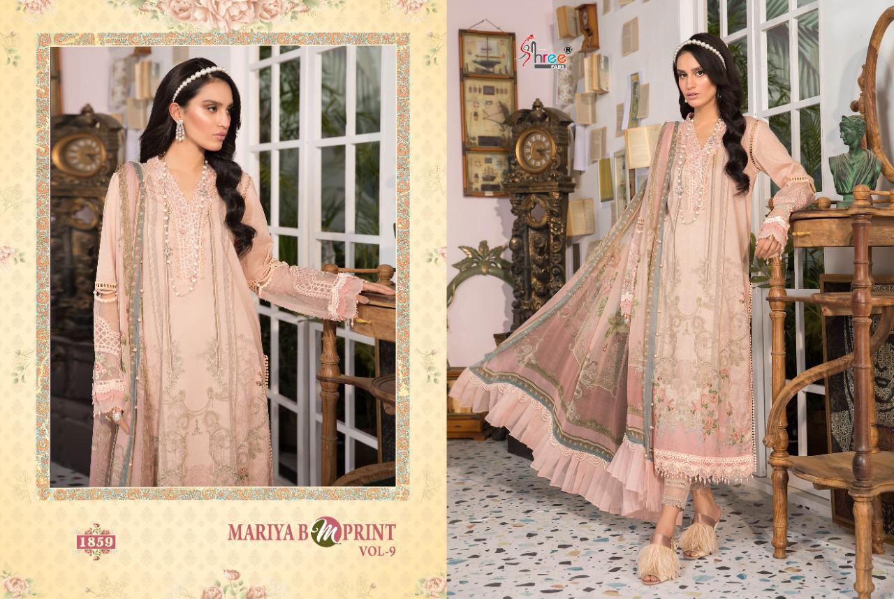 Shree Mariya B Mprint Vol  9 Pakistani Salwar Suits  Catalog