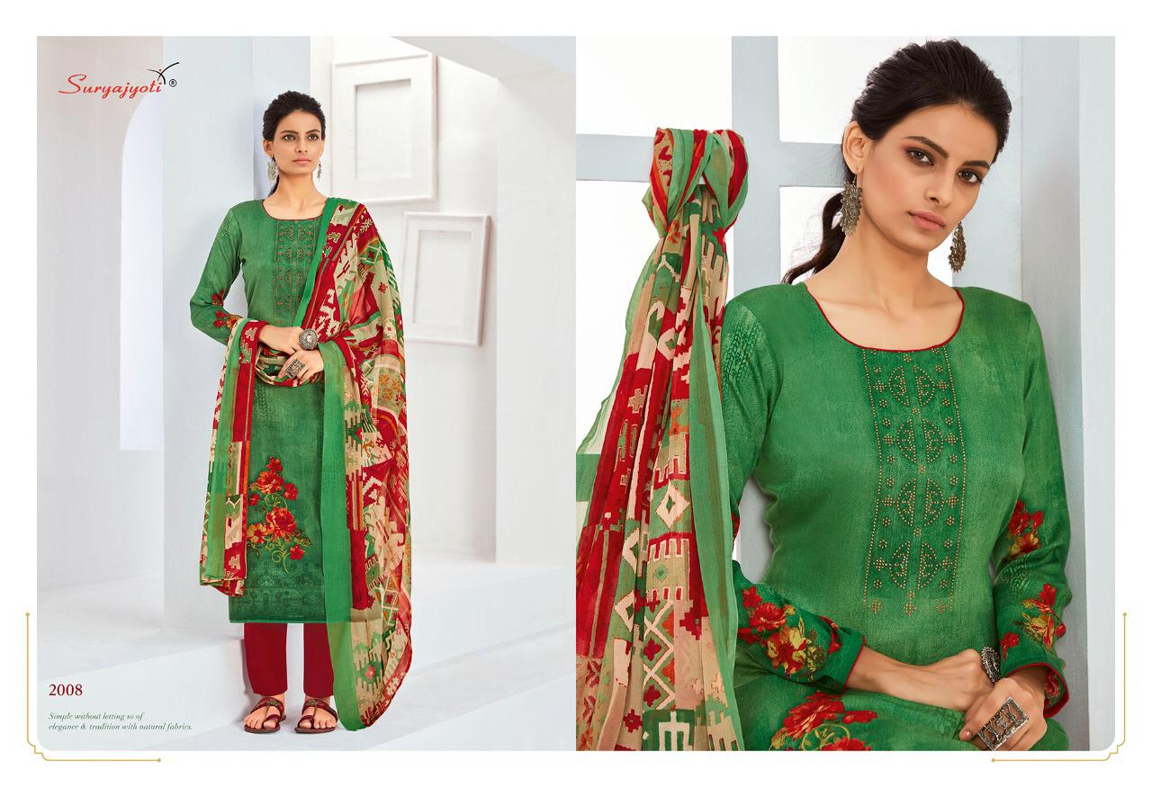 Suryajyoti Zara  Vol 2 Satin Cotton Designer Dress Material Catalog