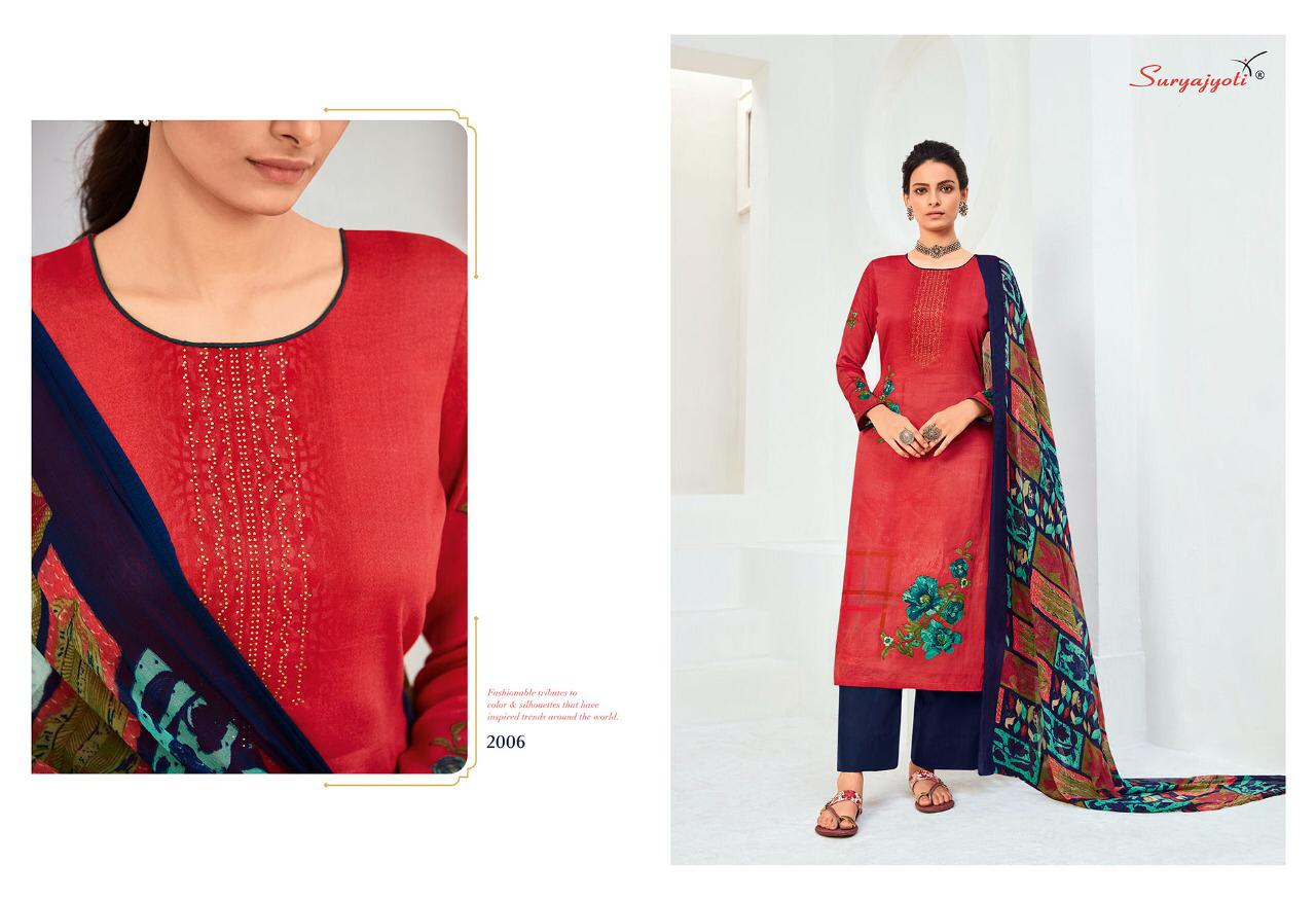 Suryajyoti Zara  Vol 2 Satin Cotton Designer Dress Material Catalog