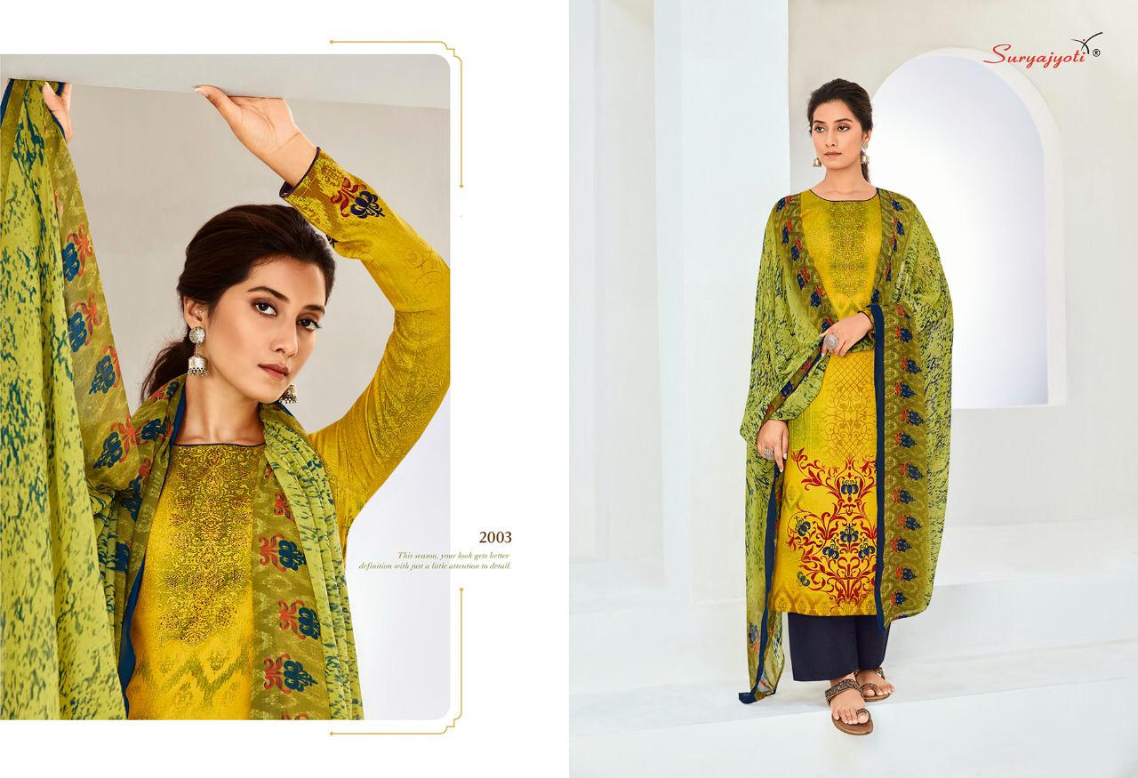 Suryajyoti Zara  Vol 2 Satin Cotton Designer Dress Material Catalog