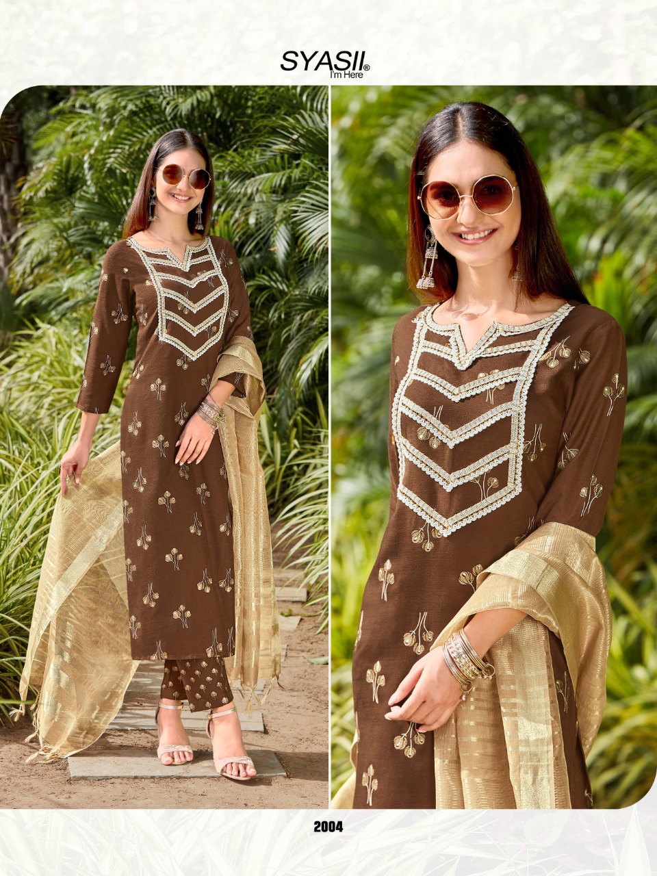 Syasii Florence Fancy Wear Kurti With Bottom And Dupatta Catalog