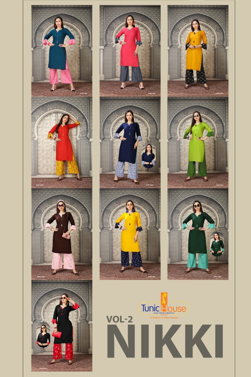 Tunic House Nikki Vol 2 Designer Kurtis  Catalog