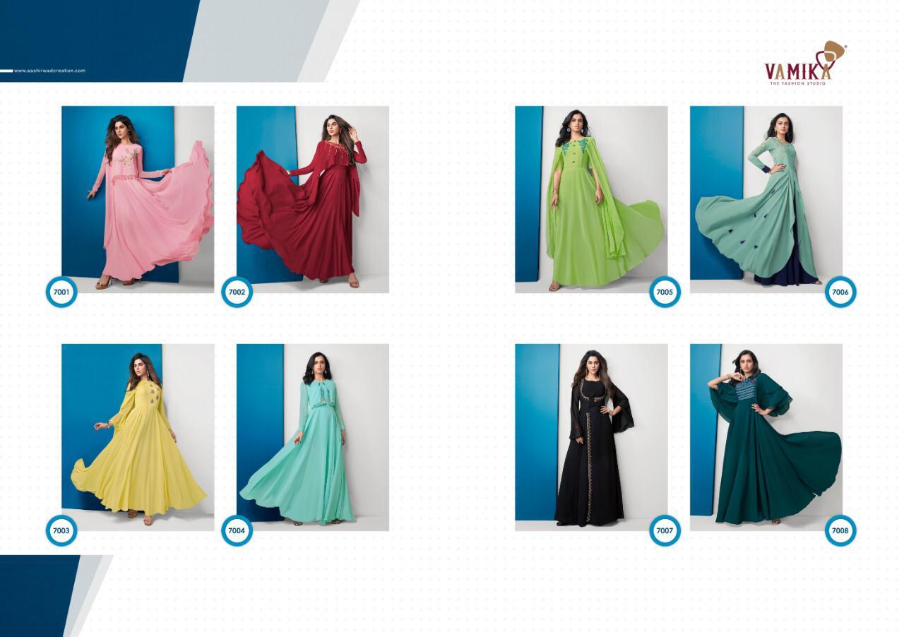 Vamika Glamore Shine Western Designer Gown Catalog