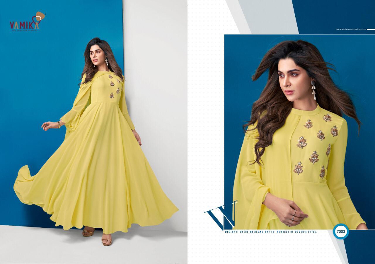 Vamika Glamore Shine Western Designer Gown Catalog