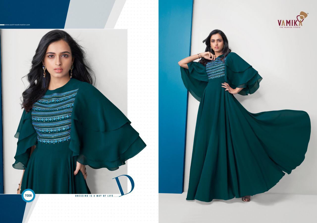 Vamika Glamore Shine Western Designer Gown Catalog