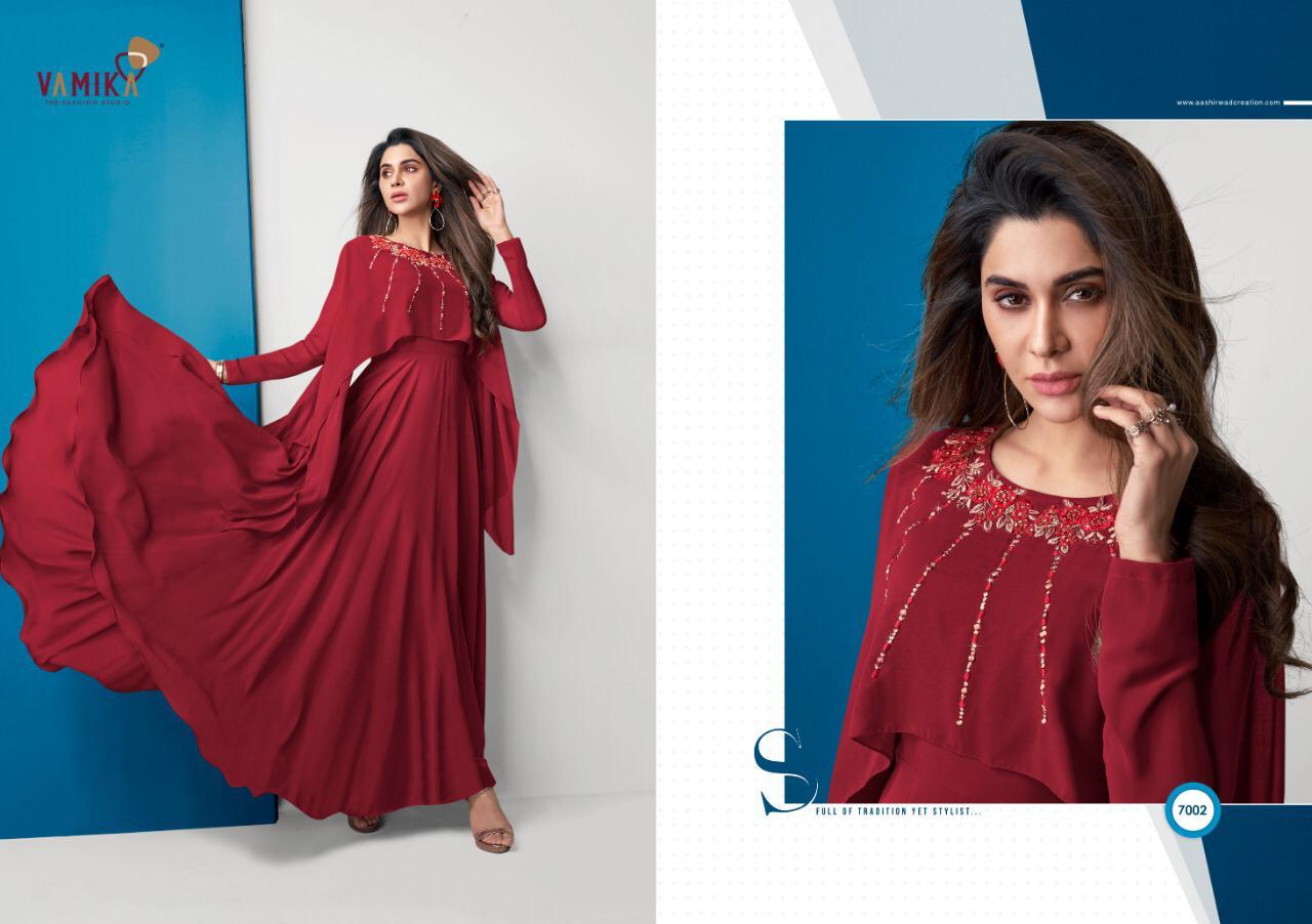 Vamika Glamore Shine Western Designer Gown Catalog