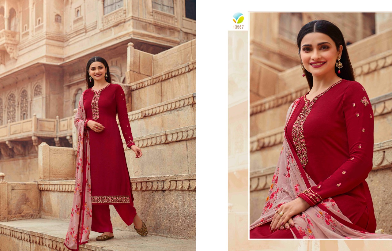Vinay Silkina Royal Crepe Vol 30 Wholesale Suit Salwar Kameez  Catalog