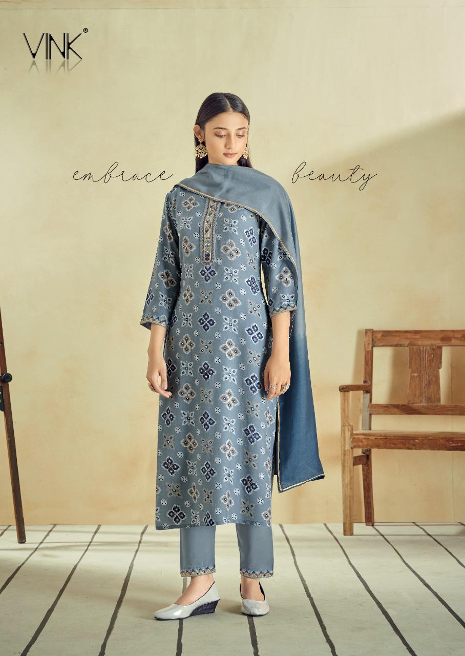 Vink Symphony Designer Muslin Readymade Salwar Suits Catalog