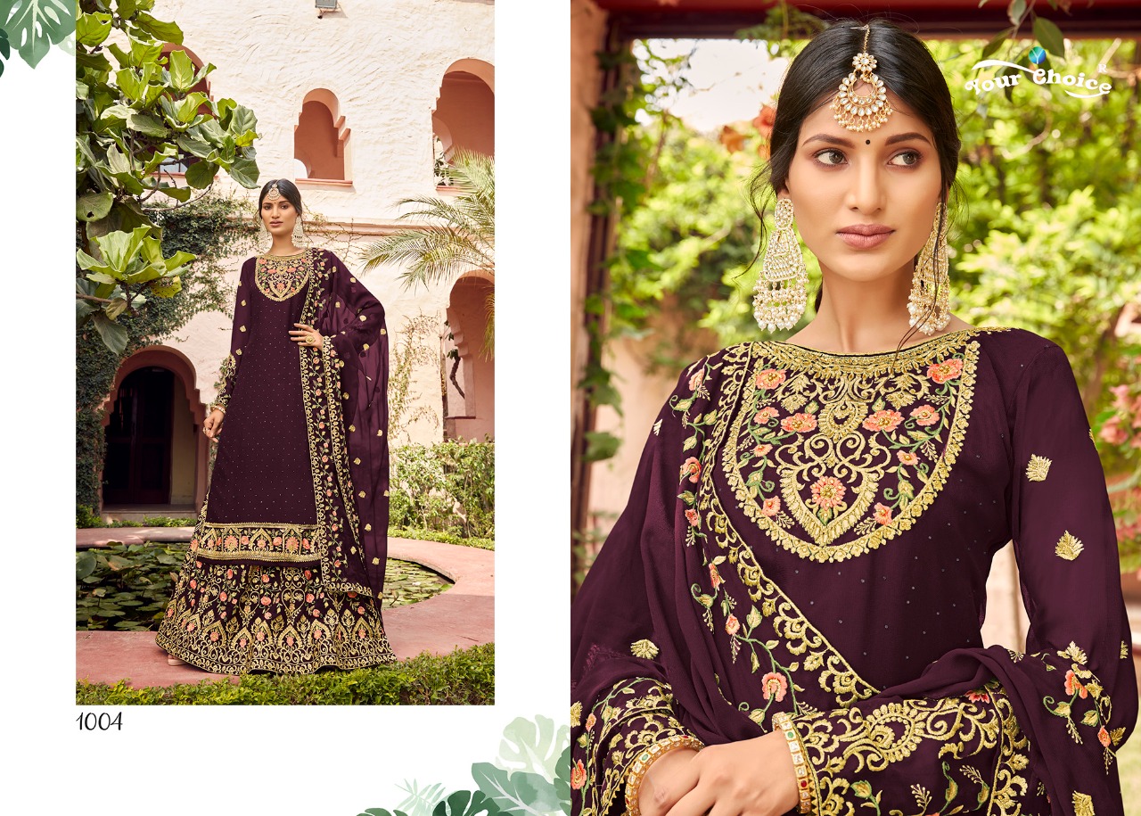 Yc Myntra Georgette Ethnic Wear Salwar Suits Catalog