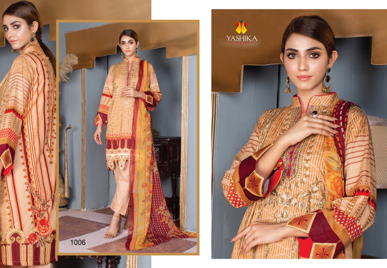 Yashika Amira .b  Vol 1 Designer Dress Material Buy  Karachi Cotton Suits  Women Suits Wholesale