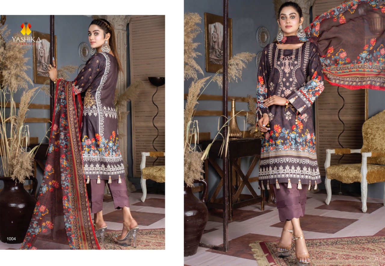 Yashika Amira .b  Vol 1 Designer Dress Material Buy  Karachi Cotton Suits  Women Suits Wholesale