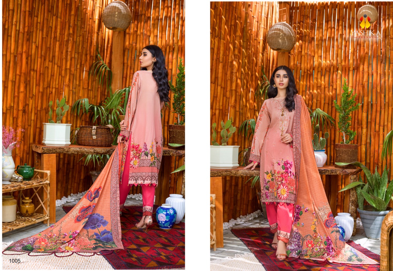 Yashika Amira .b  Vol 1 Designer Dress Material Buy  Karachi Cotton Suits  Women Suits Wholesale