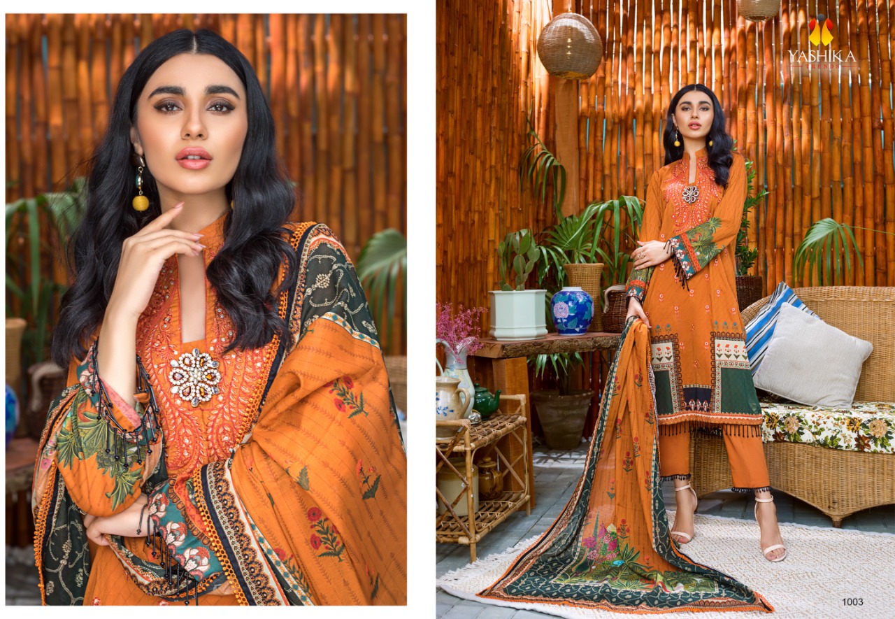 Yashika Amira .b  Vol 1 Designer Dress Material Buy  Karachi Cotton Suits  Women Suits Wholesale