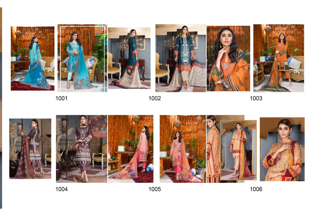 Yashika Amira .b  Vol 1 Designer Dress Material Buy  Karachi Cotton Suits  Women Suits Wholesale