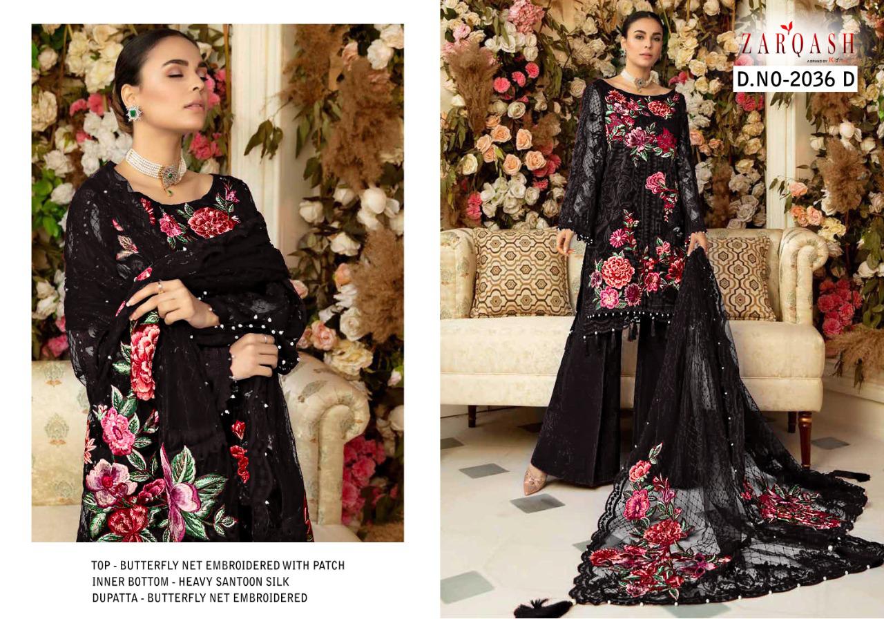 Zarqash Eid Festive Collection Designer Net With Embroidery Pakistani Salwar Catalog