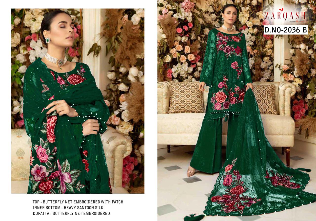 Zarqash Eid Festive Collection Designer Net With Embroidery Pakistani Salwar Catalog