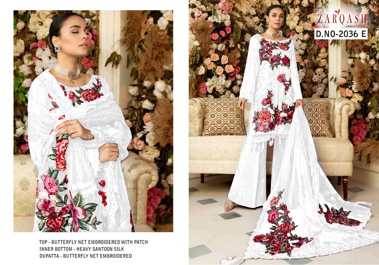 Zarqash Eid Festive Collection Designer Net With Embroidery Pakistani Salwar Catalog