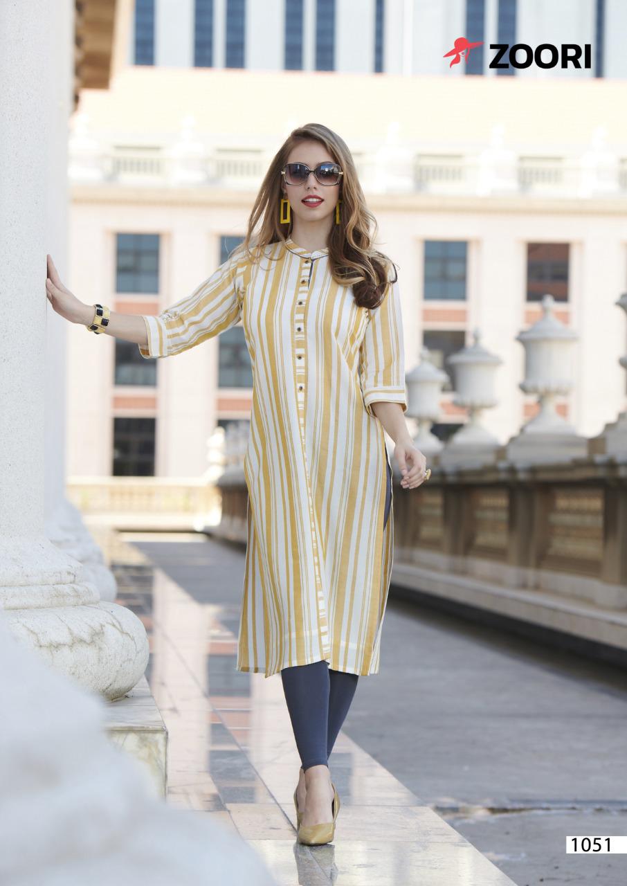 Zoori Akshara  Vol  9 Fancy Rayon Casual Wear Kurti Catalog