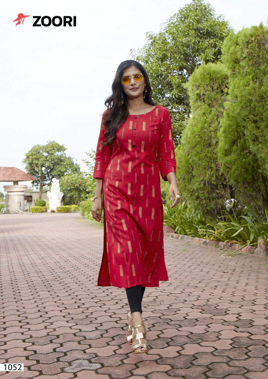 Zoori Akshara  Vol  9 Fancy Rayon Casual Wear Kurti Catalog