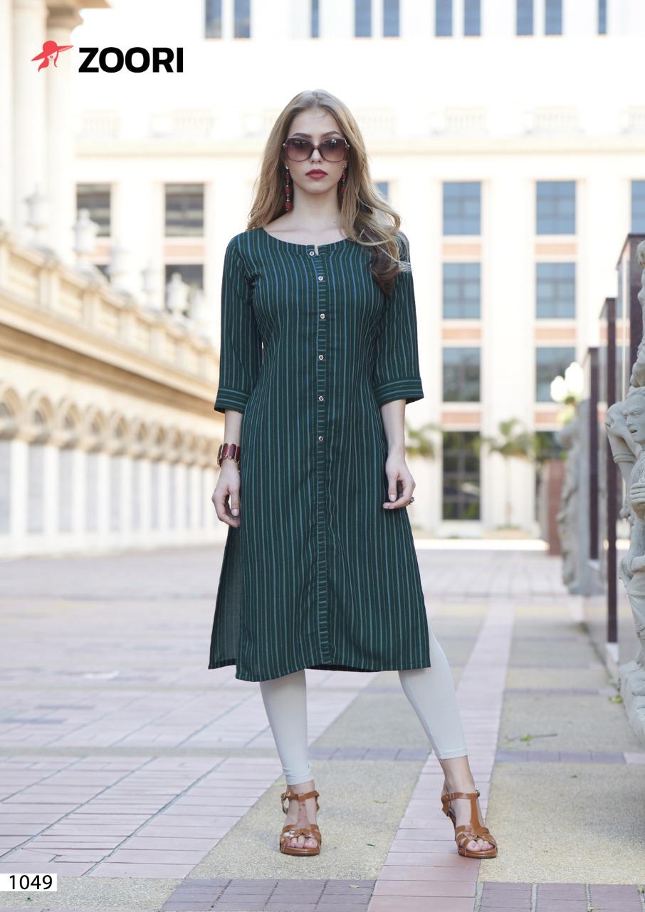 Zoori Akshara  Vol  9 Fancy Rayon Casual Wear Kurti Catalog