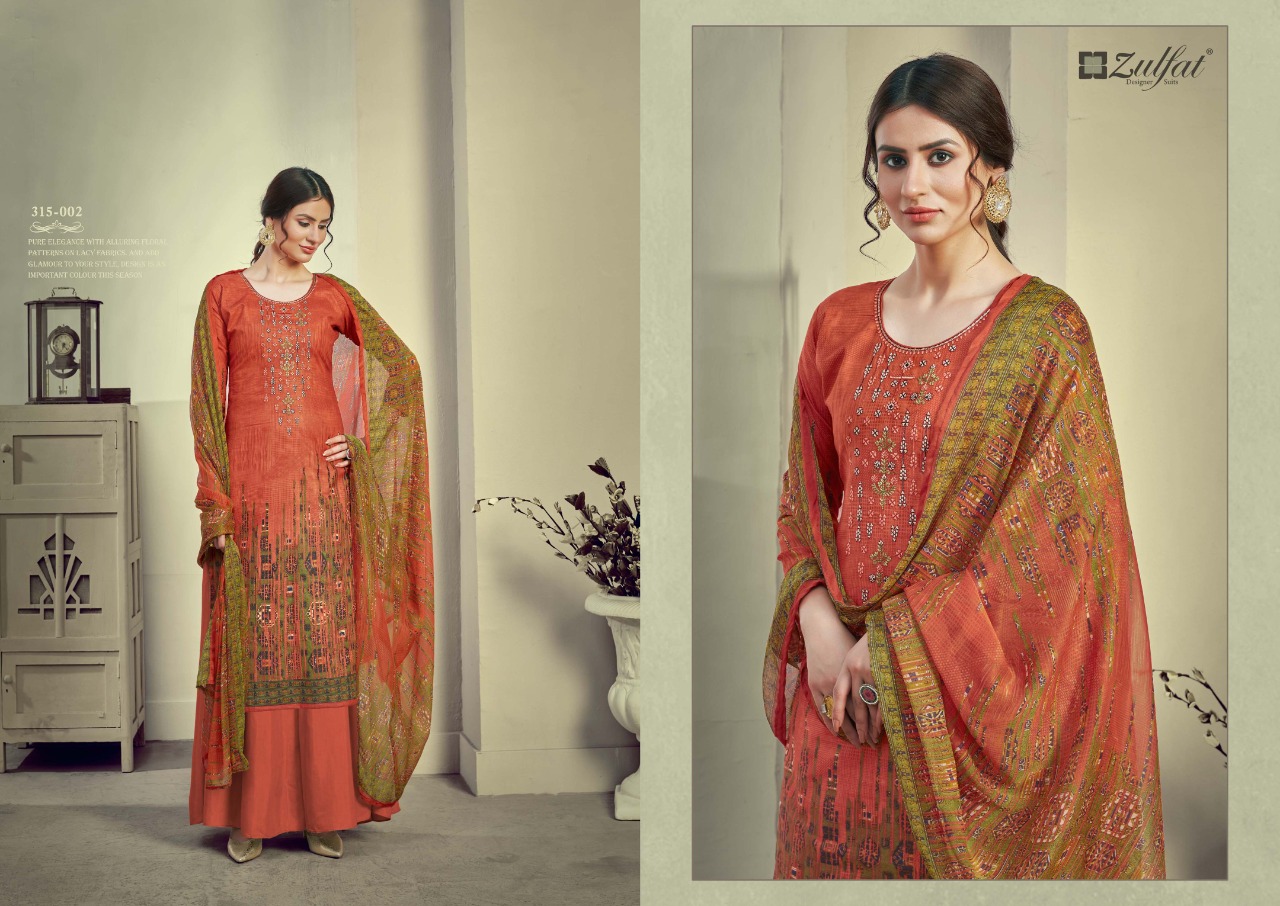 Zulfat Aakruti Vol  2 Digital Printed Designer Dress Material Catalog