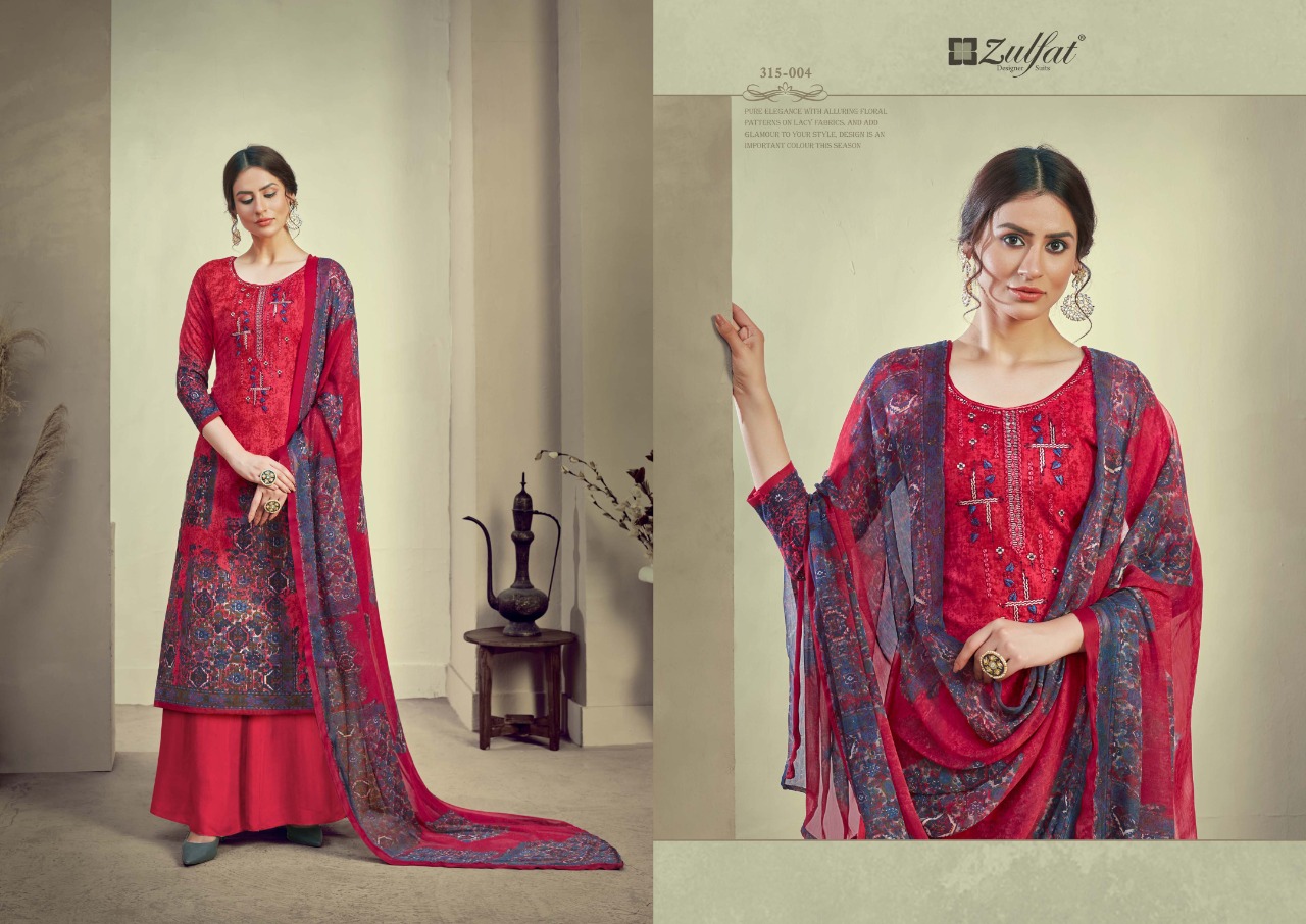 Zulfat Aakruti Vol  2 Digital Printed Designer Dress Material Catalog