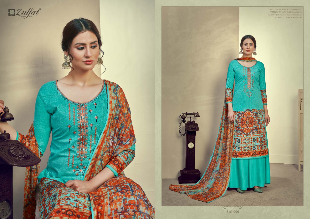 Zulfat Aakruti Vol  2 Digital Printed Designer Dress Material Catalog