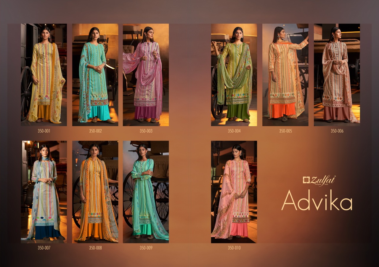 Zulfat Advika Designer Cotton Printed Salwar  Suits Catalog