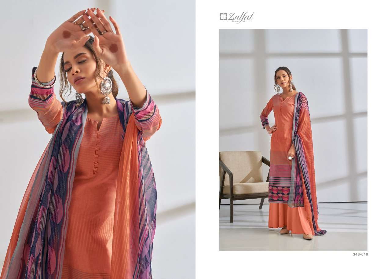 Zulfat Summer Grace Exclusive Designer Dress Material  Catalog
