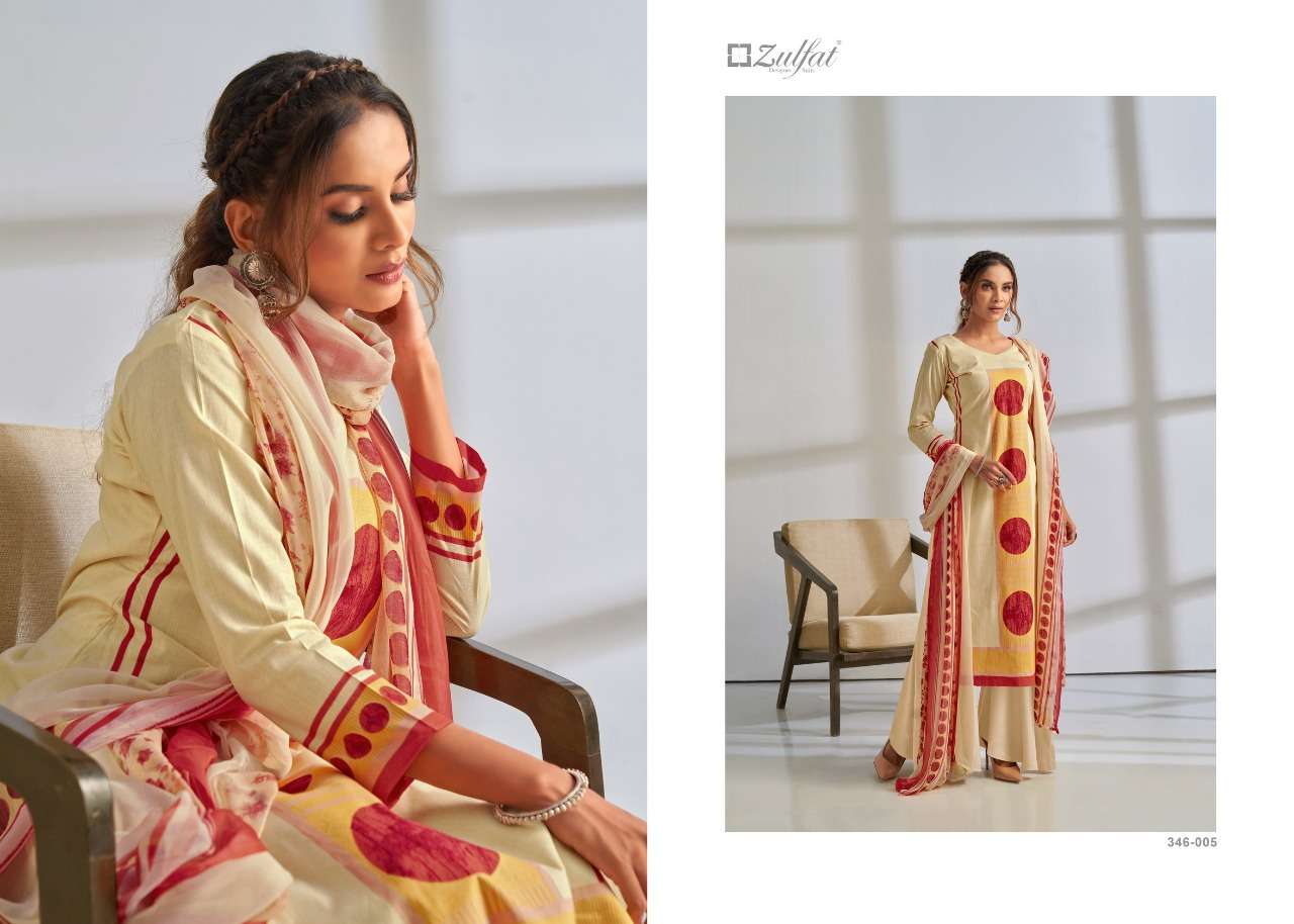 Zulfat Summer Grace Exclusive Designer Dress Material  Catalog