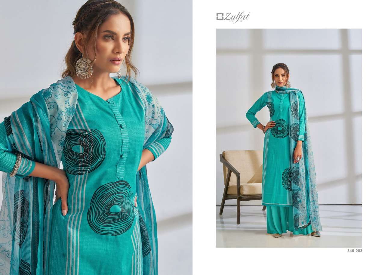 Zulfat Summer Grace Exclusive Designer Dress Material  Catalog