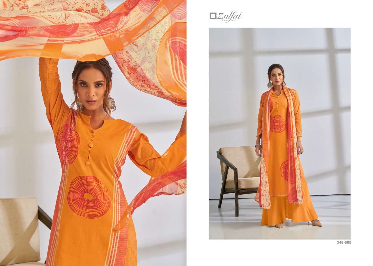 Zulfat Summer Grace Exclusive Designer Dress Material  Catalog