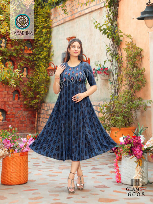 Aradhna Glam Girl 6 Rayon Fancy Kurti Catalog