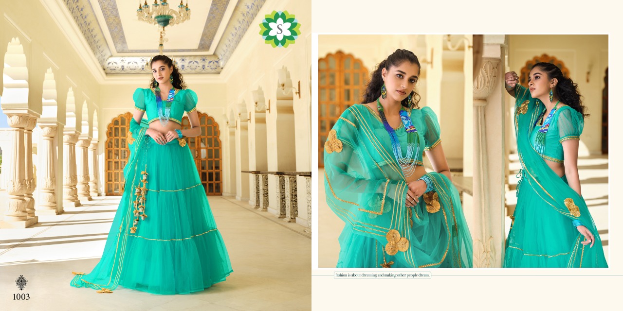 Fc Sky 1003 Festive Wear  Buy Sky Blue Lehengas Online At Best Prices
