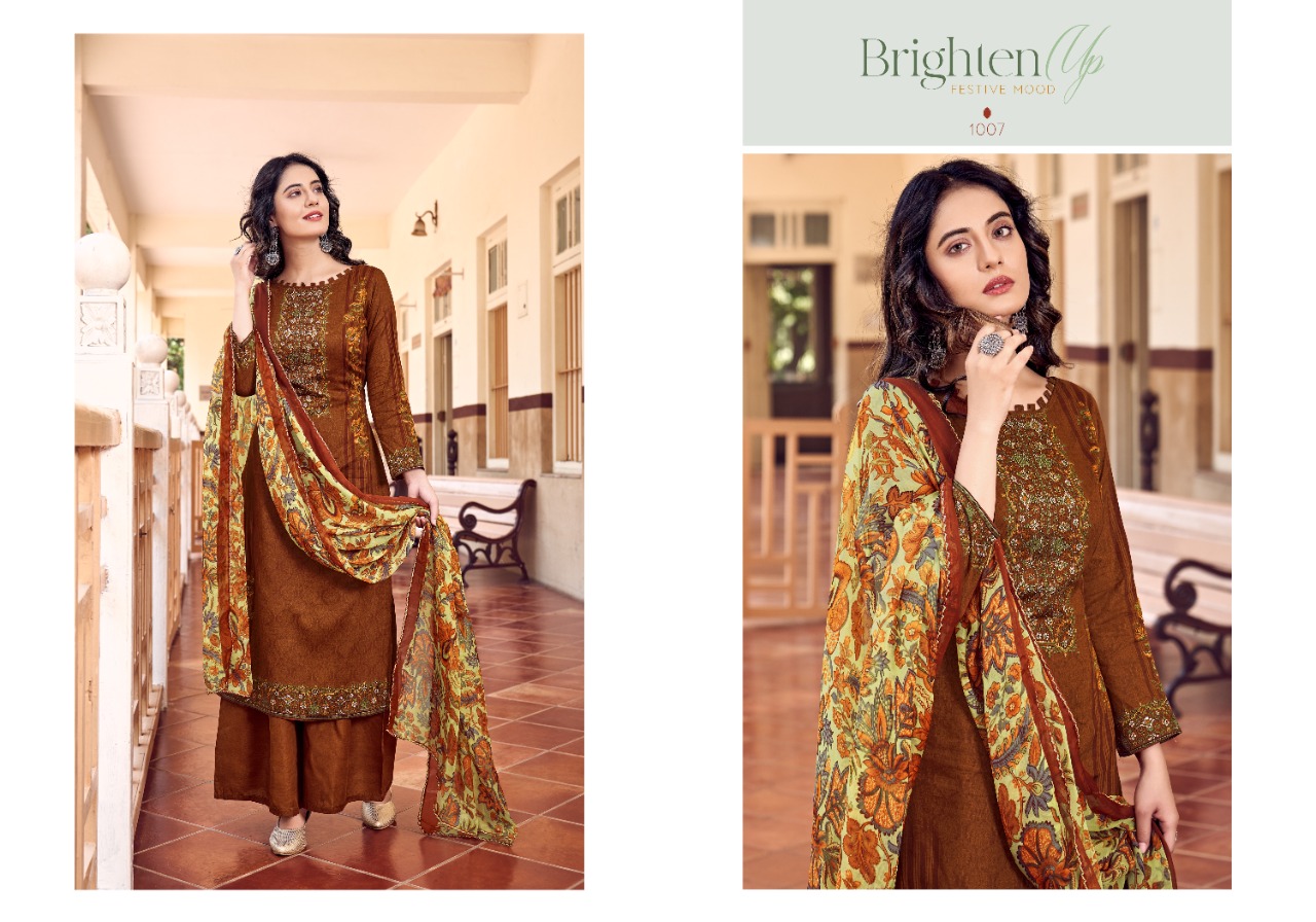 Sweety Pista Designer Dress Material Catalog