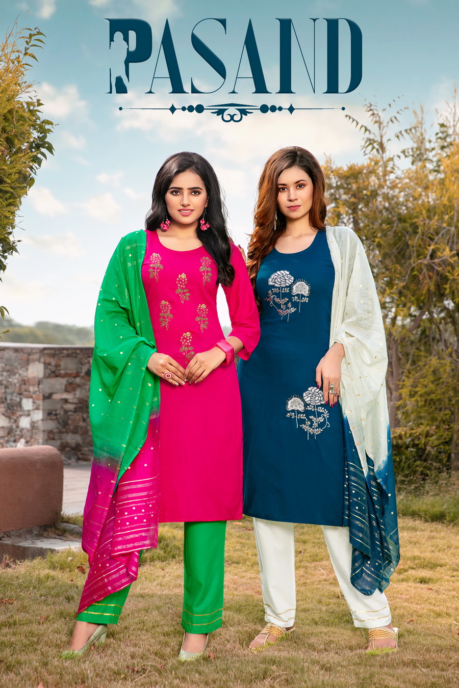 Premnath Pasand 3pc Kurti Pant With Duppatta Designer Pc.