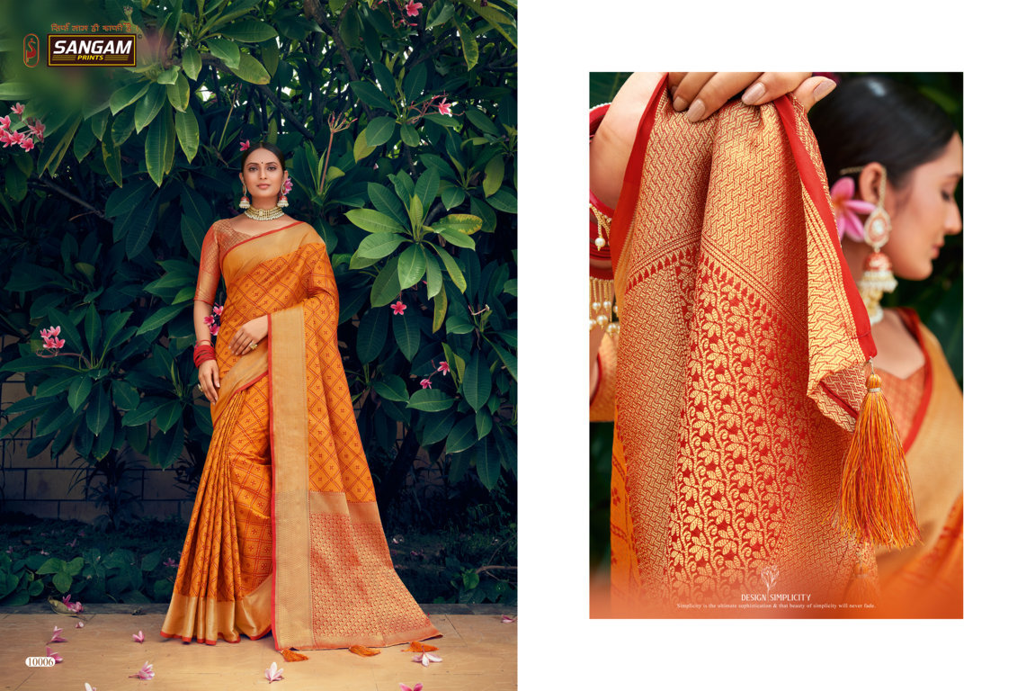 Sangam Presents Navratan Patola Silk Sarees