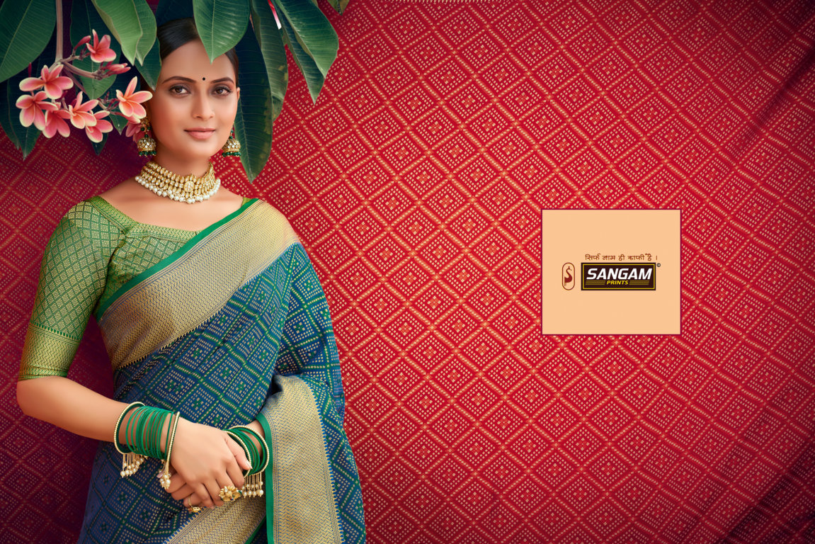 Sangam Presents Navratan Patola Silk Sarees