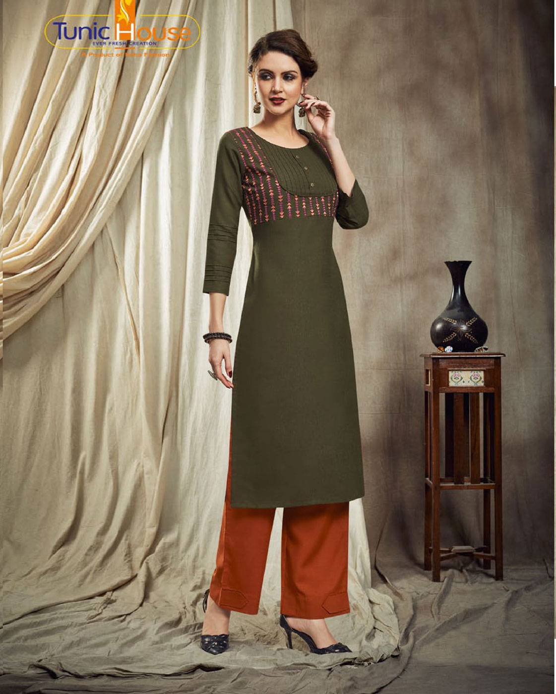 Tunic House Nitu Designer Fancy Kurti With Pant Catalog