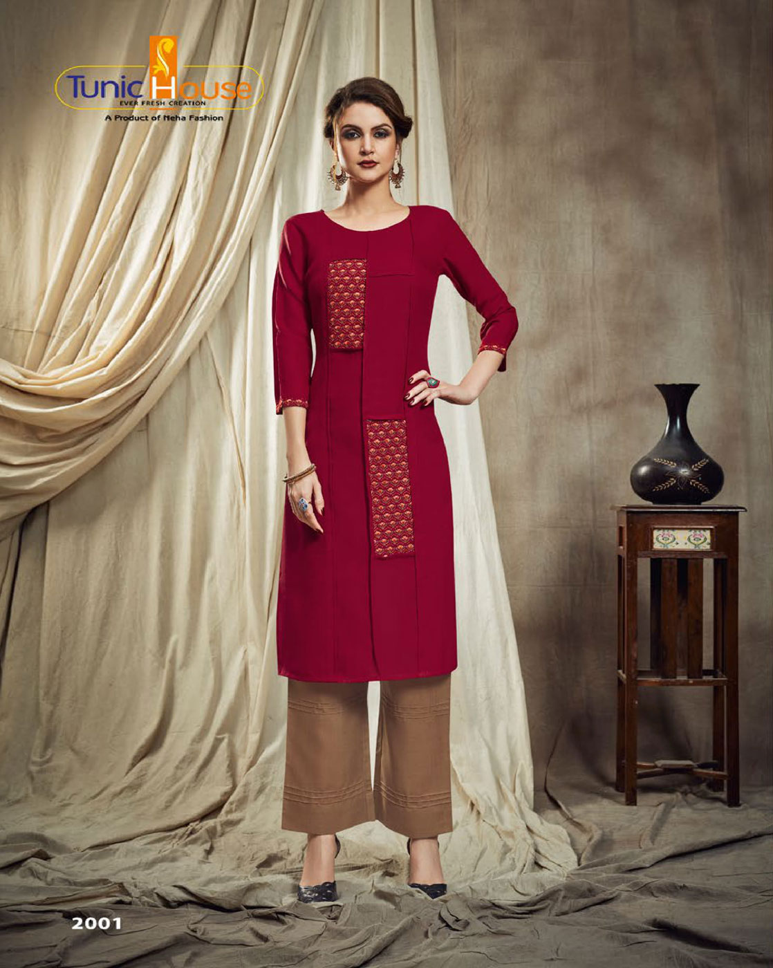 Tunic House Nitu Designer Fancy Kurti With Pant Catalog