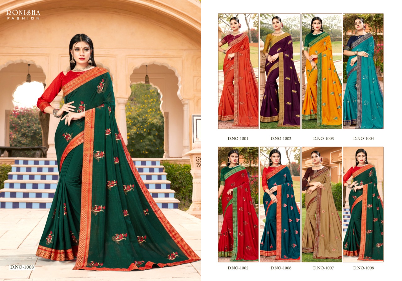 Ranjna Veronika  Fancy Multi Work Siroski Diamond Traditional Wear Saree Collection