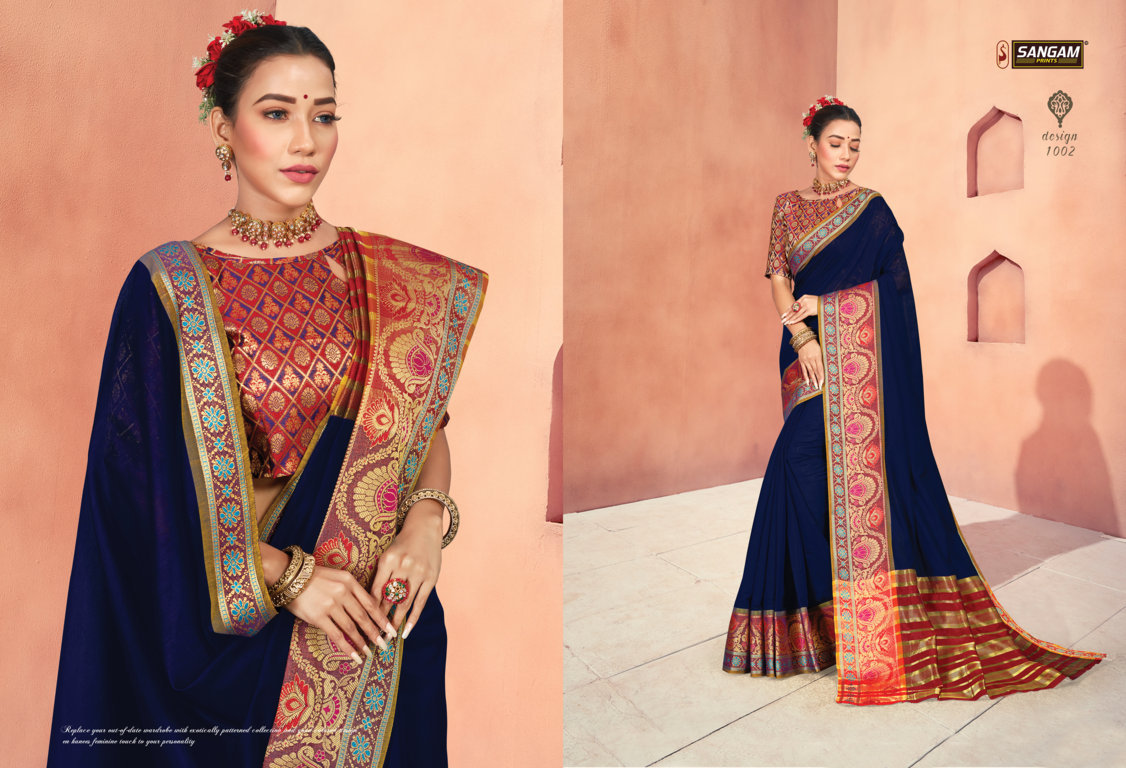 Sangam Presents Cuttacki Handloom Cotton Sarees