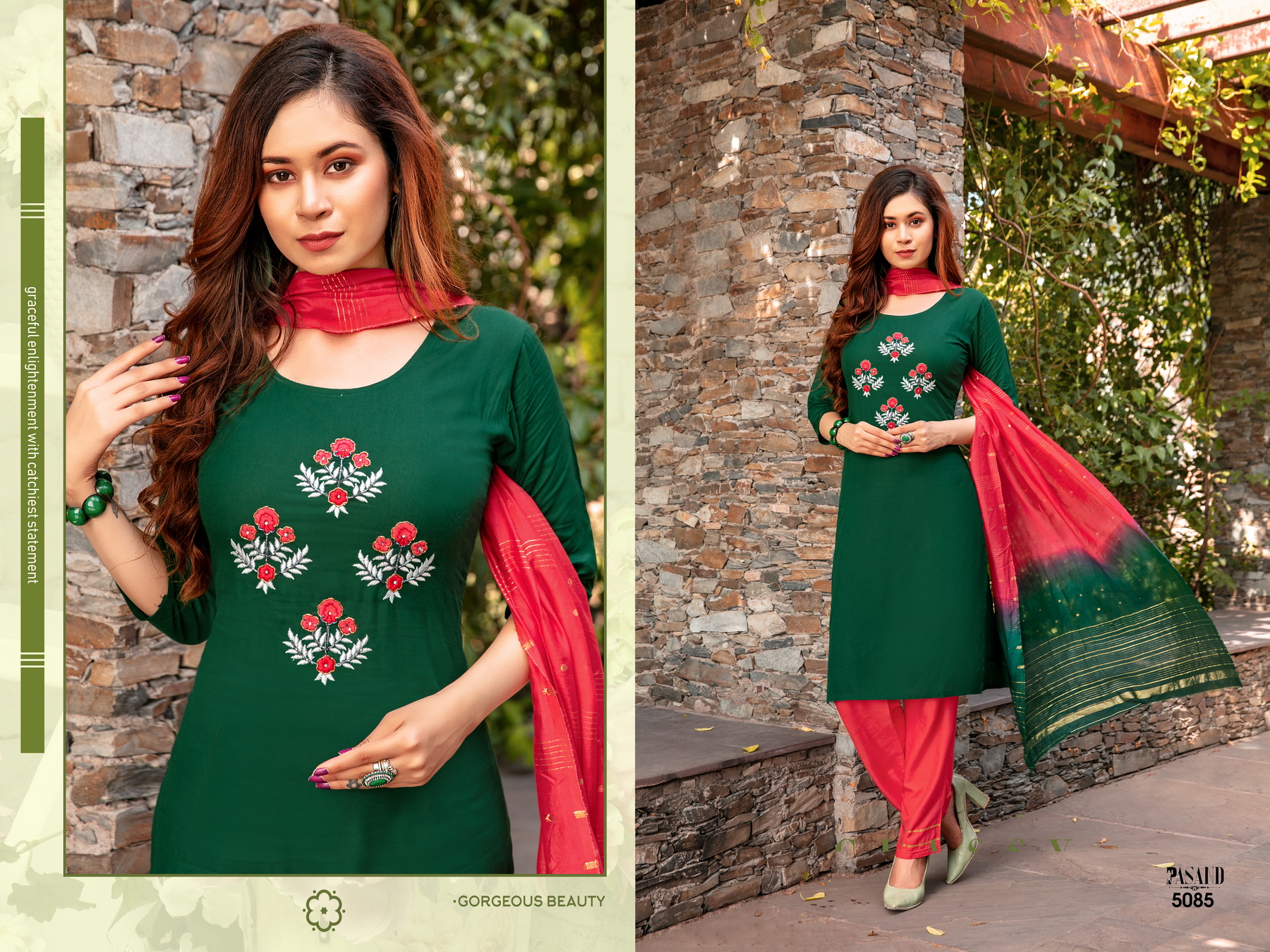 Premnath Pasand 3pc Kurti Pant With Duppatta Designer Pc.