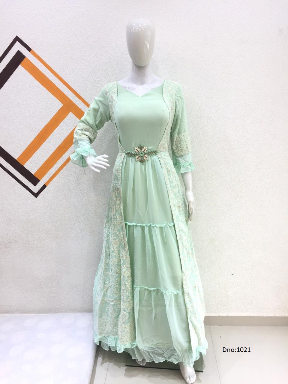 10221  Eliza Designer Party Wear Gown Collection