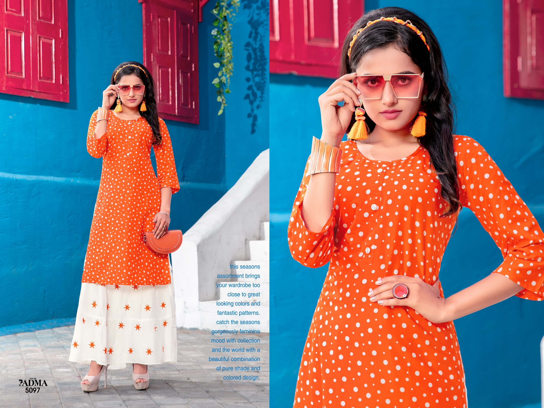 Premnath Padma Vol.6 Top With Skirt Kurti