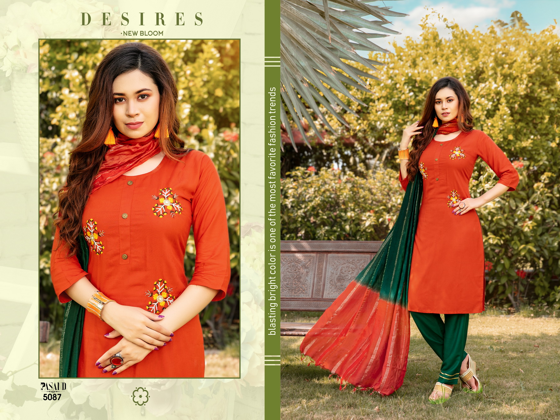 Premnath Pasand 3pc Kurti Pant With Duppatta Designer Pc.