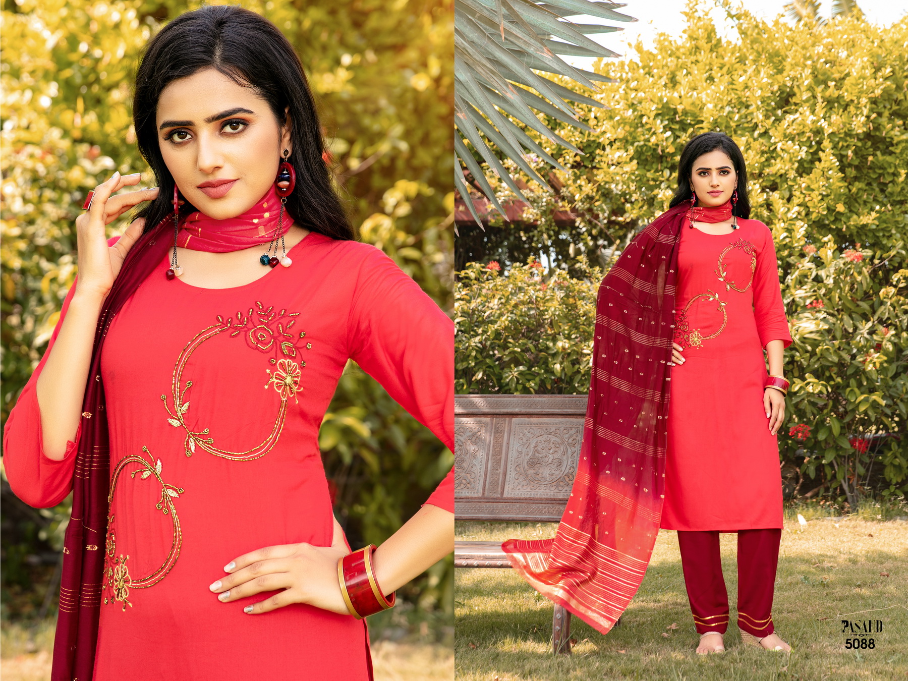 Premnath Pasand 3pc Kurti Pant With Duppatta Designer Pc.