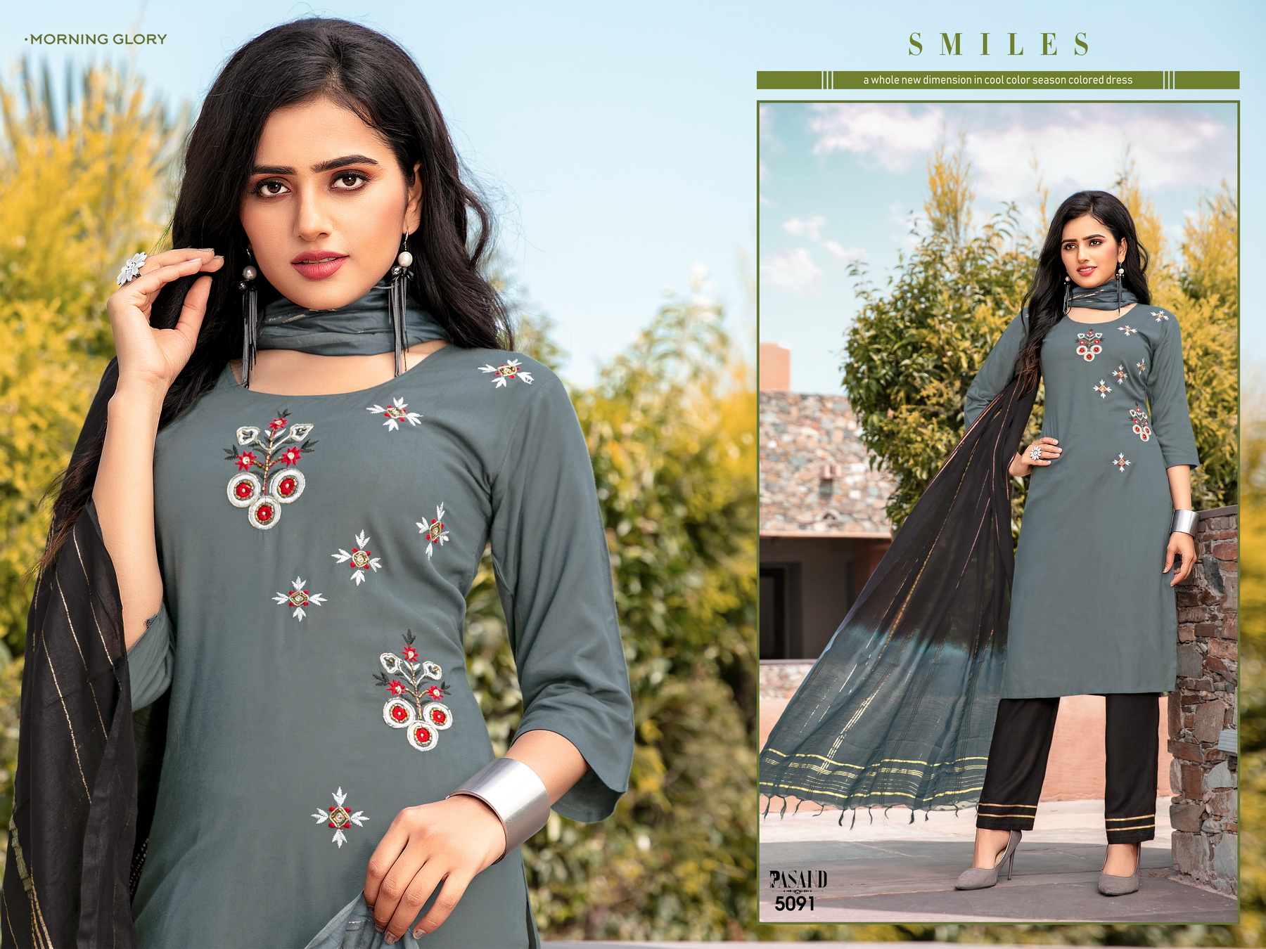 Premnath Pasand 3pc Kurti Pant With Duppatta Designer Pc.