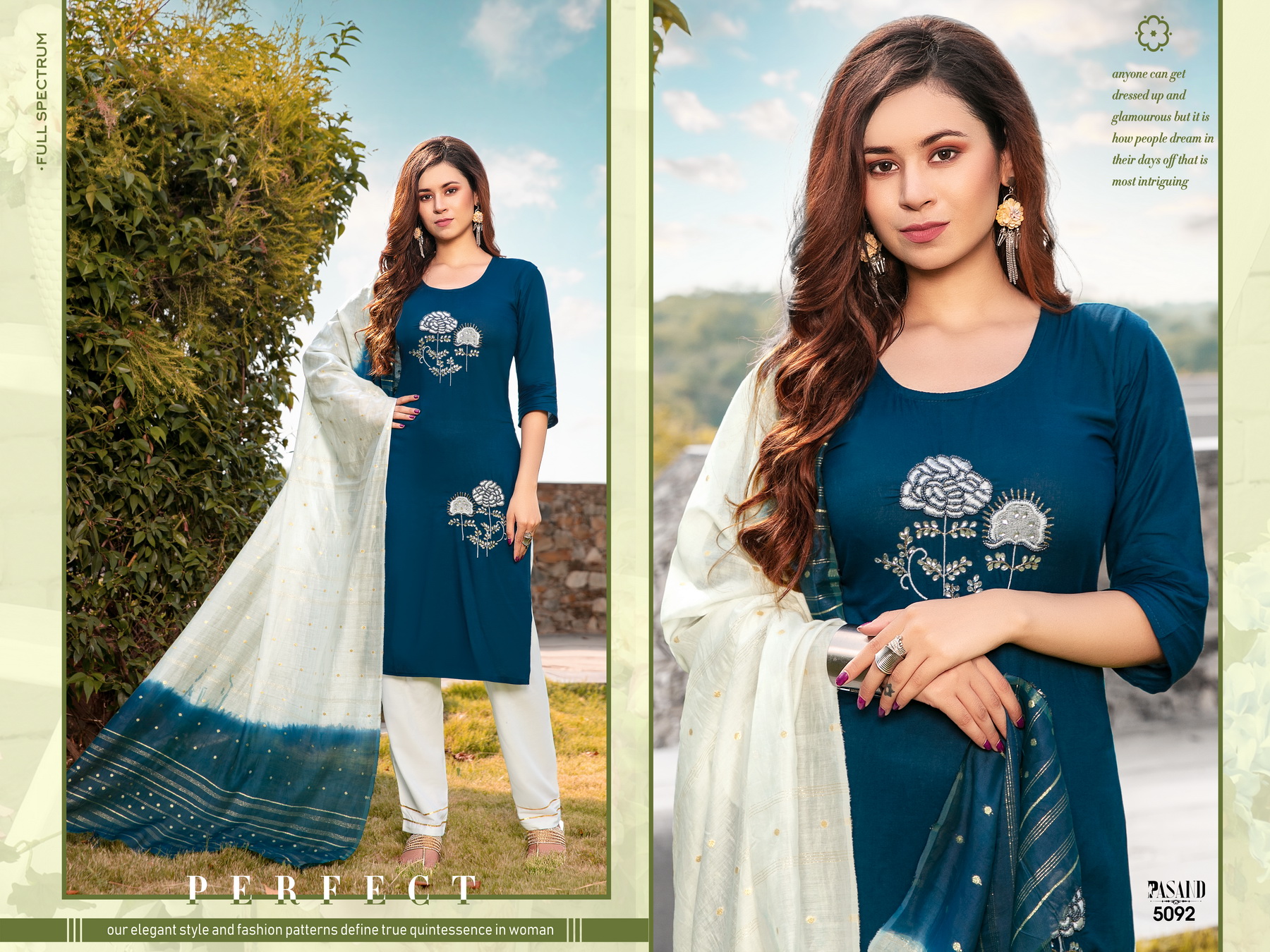 Premnath Pasand 3pc Kurti Pant With Duppatta Designer Pc.