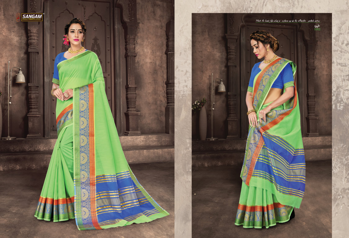 Sangam Presents Katha Cotton Handloom Cotton Sarees